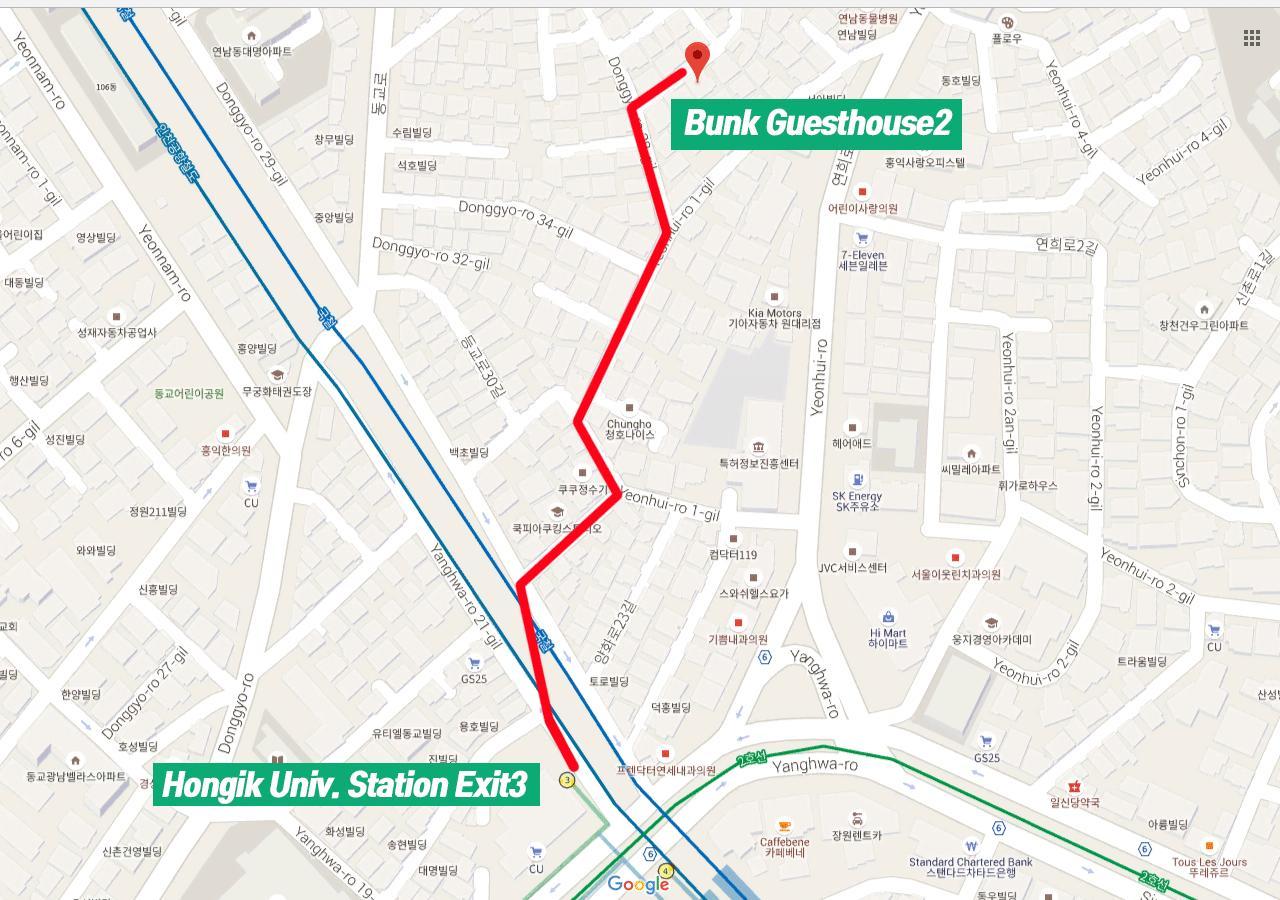 Bunk Guesthouse Hongdae2 Seoul Ngoại thất bức ảnh